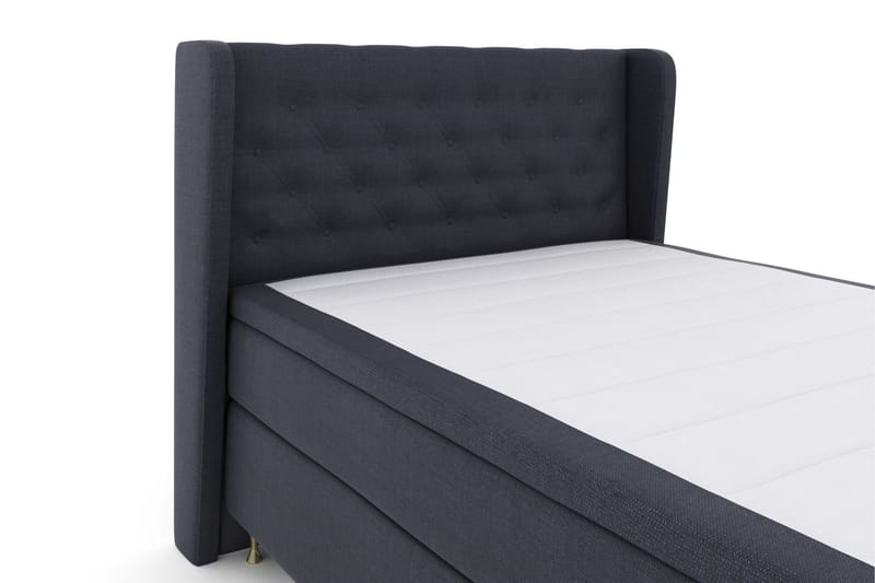 Select No 4 Komplett Sängpaket 140x200 Medium - Blå/Guld - Komplett sängpaket - Kontinentalsäng - Dubbelsäng