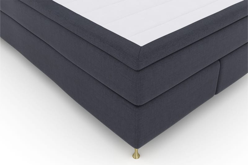 Select No 4 Komplett Sängpaket 140x200 Medium - Blå/Guld - Komplett sängpaket - Kontinentalsäng - Dubbelsäng