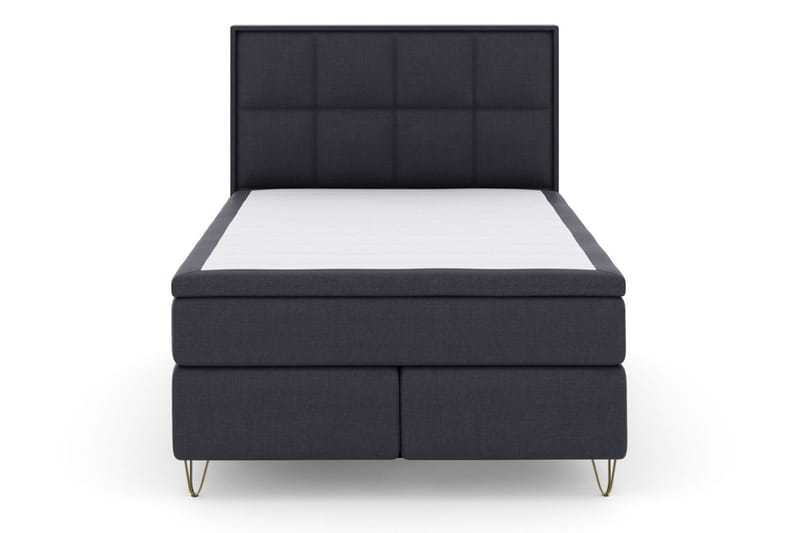 Select No 4 Komplett Sängpaket 140x200 Medium - Blå/Metall V-form - Möbler - Säng - Kontinentalsäng