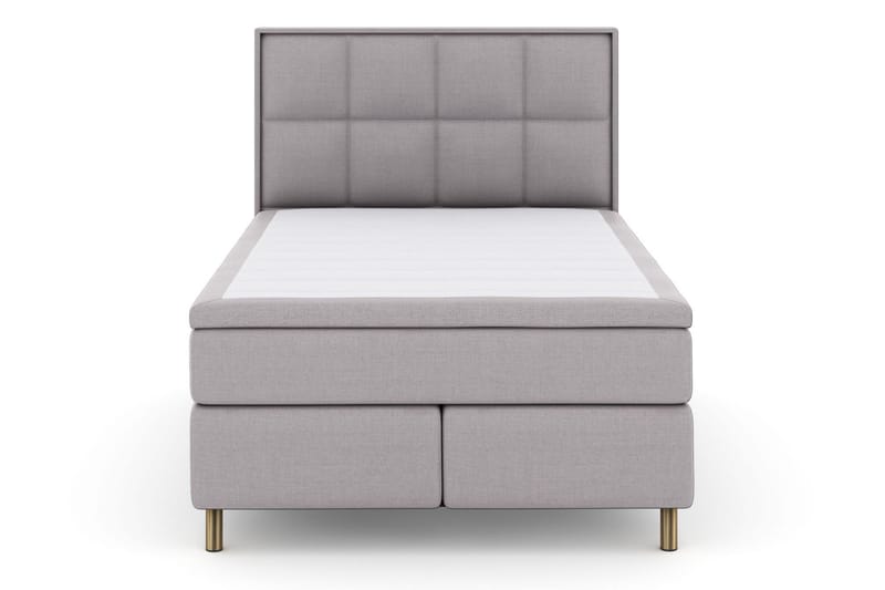 Select No 4 Komplett Sängpaket 140x200 Medium - Ljusgrå/Koppar - Möbler - Säng - Komplett sängpaket