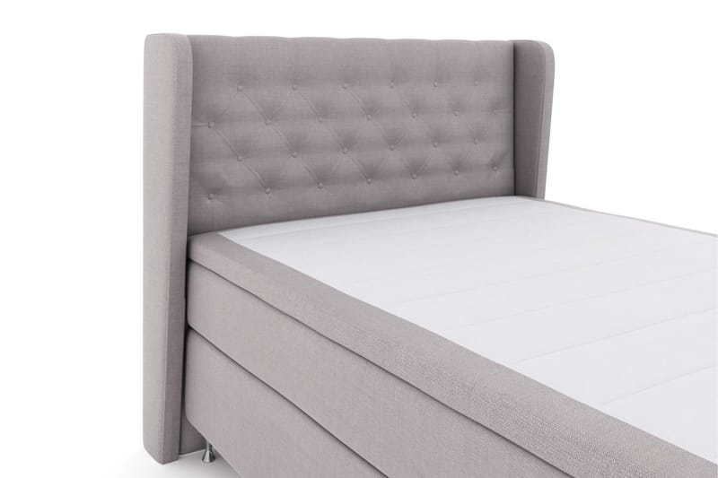 Select No 4 Komplett Sängpaket 140x200 Medium - Ljusgrå/Silver - Möbler - Säng - Kontinentalsäng