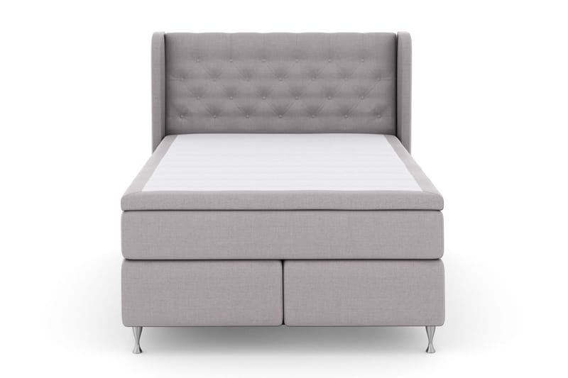 Select No 4 Komplett Sängpaket 140x200 Medium - Ljusgrå/Silver - Möbler - Säng - Kontinentalsäng