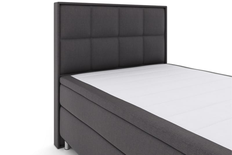 Select No 4 Komplett Sängpaket 140x200 Medium - Mörkgrå/Metall - Dubbelsäng - Komplett sängpaket - Kontinentalsäng