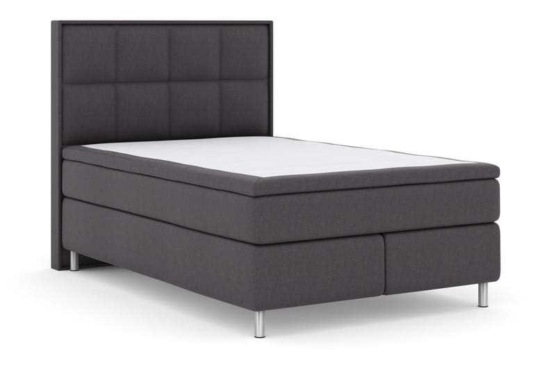 Select No 4 Komplett Sängpaket 140x200 Medium - Mörkgrå/Metall - Dubbelsäng - Komplett sängpaket - Kontinentalsäng
