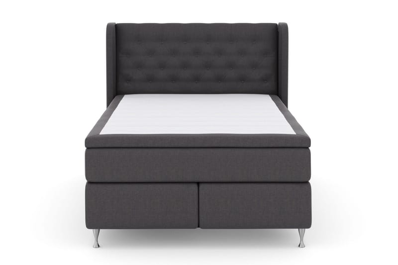 Select No 4 Komplett Sängpaket 140x200 Medium - Mörkgrå/Silver - Möbler - Säng - Kontinentalsäng