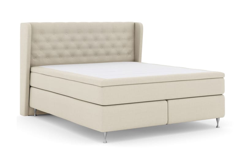 Select No 4 Komplett Sängpaket 160x200 Fast - Beige/Silver - Möbler - Säng - Komplett sängpaket