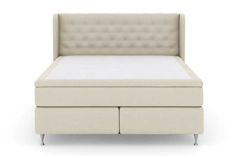 Select No 4 Komplett Sängpaket 160x200 Fast - Beige/Silver - Möbler - Säng - Kontinentalsäng