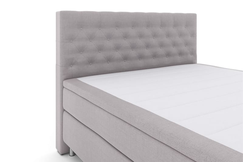 Select No 4 Komplett Sängpaket 160x200 Fast - Ljusgrå/Metall - Komplett sängpaket - Kontinentalsäng - Dubbelsäng