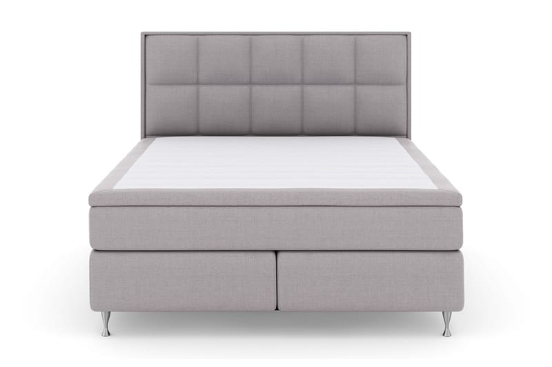 Select No 4 Komplett Sängpaket 160x200 Fast - Ljusgrå/Silver - Möbler - Säng - Komplett sängpaket
