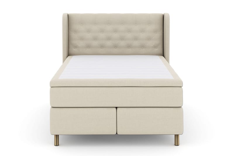 Select No 4 Komplett Sängpaket 160x200 Fast/Medium - Beige/Koppar - Möbler - Säng - Kontinentalsäng