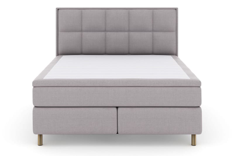 Select No 4 Komplett Sängpaket 160x200 Fast/Medium - Ljusgrå/Koppar - Möbler - Säng - Kontinentalsäng