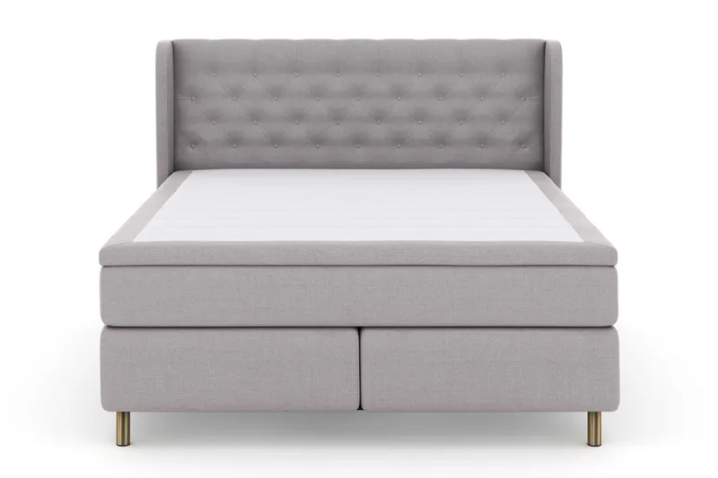 Select No 4 Komplett Sängpaket 160x200 Fast/Medium - Ljusgrå/Koppar - Möbler - Säng - Kontinentalsäng