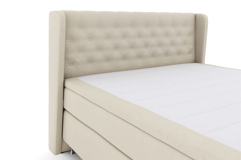Select No 4 Komplett Sängpaket 160x200 Medium - Beige/Silver - Komplett sängpaket - Kontinentalsäng - Dubbelsäng