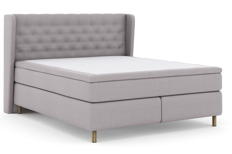 Select No 4 Komplett Sängpaket 160x200 Medium - Ljusgrå/Koppar - Möbler - Säng - Kontinentalsäng