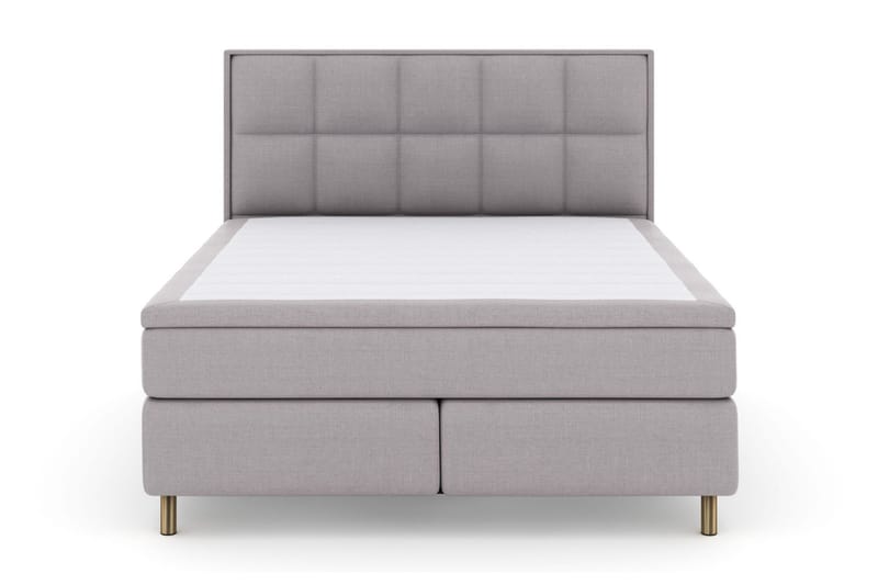 Select No 4 Komplett Sängpaket 160x200 Medium - Ljusgrå/Koppar - Möbler - Säng - Kontinentalsäng