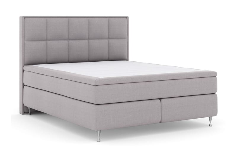 Select No 4 Komplett Sängpaket 160x200 Medium - Ljusgrå/Silver - Komplett sängpaket - Kontinentalsäng - Dubbelsäng