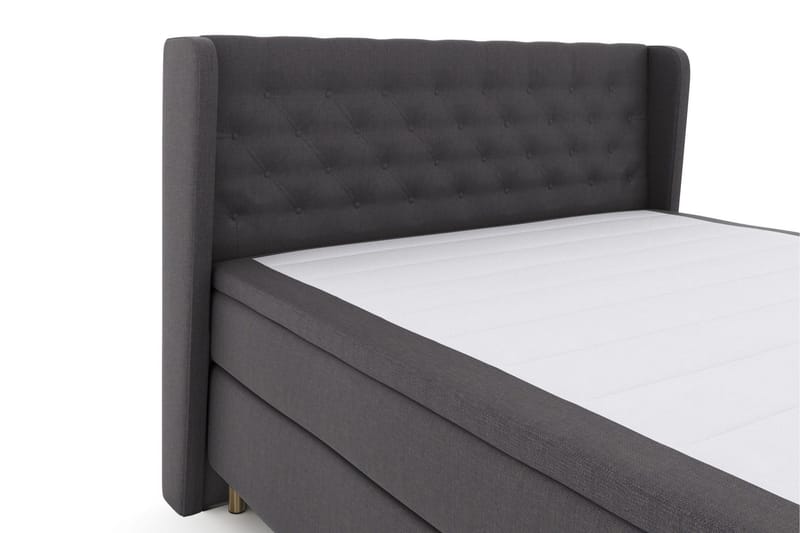 Select No 4 Komplett Sängpaket 160x200 Medium - Mörkgrå/Koppar - Möbler - Säng - Kontinentalsäng