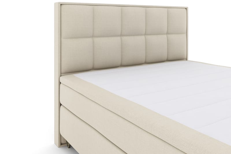Select No 4 Komplett Sängpaket 180x200 Fast - Beige/Metall V-form - Möbler - Säng - Kontinentalsäng