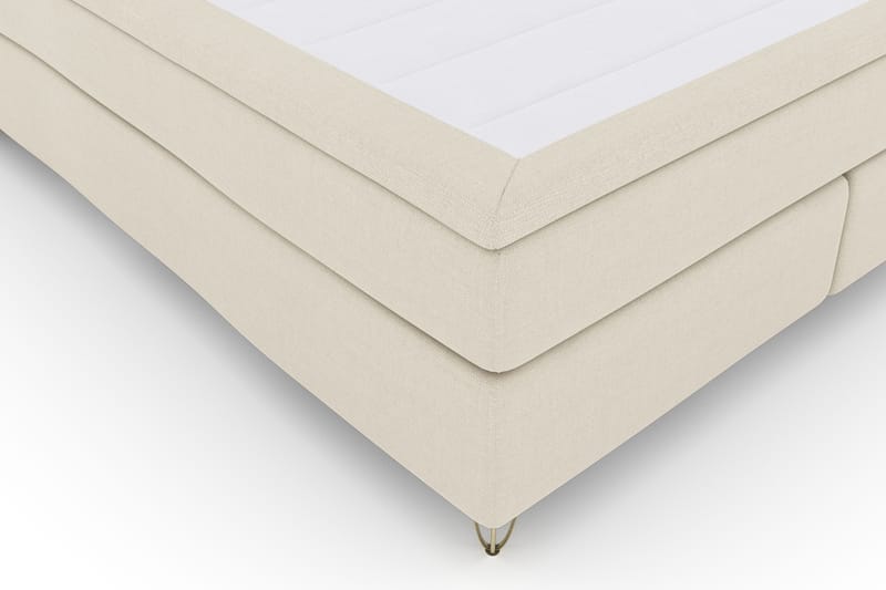 Select No 4 Komplett Sängpaket 180x200 Fast - Beige/Metall V-form - Möbler - Säng - Kontinentalsäng