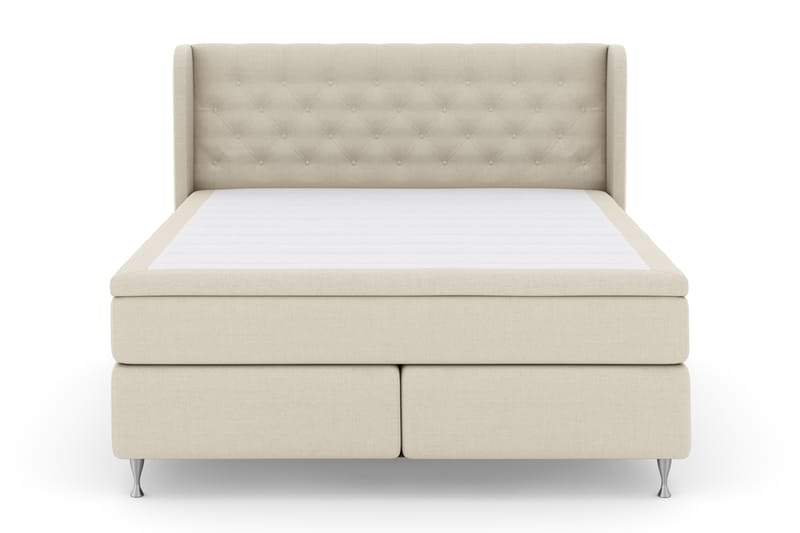 Select No 4 Komplett Sängpaket 180x200 Fast - Beige/Silver - Dubbelsäng - Komplett sängpaket - Kontinentalsäng