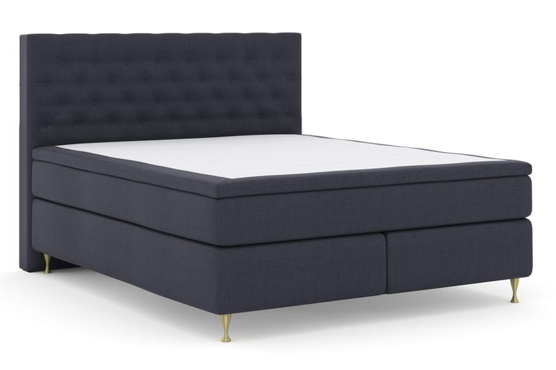 Select No 4 Komplett Sängpaket 180x200 Fast - Blå/Guld - Möbler - Säng - Kontinentalsäng