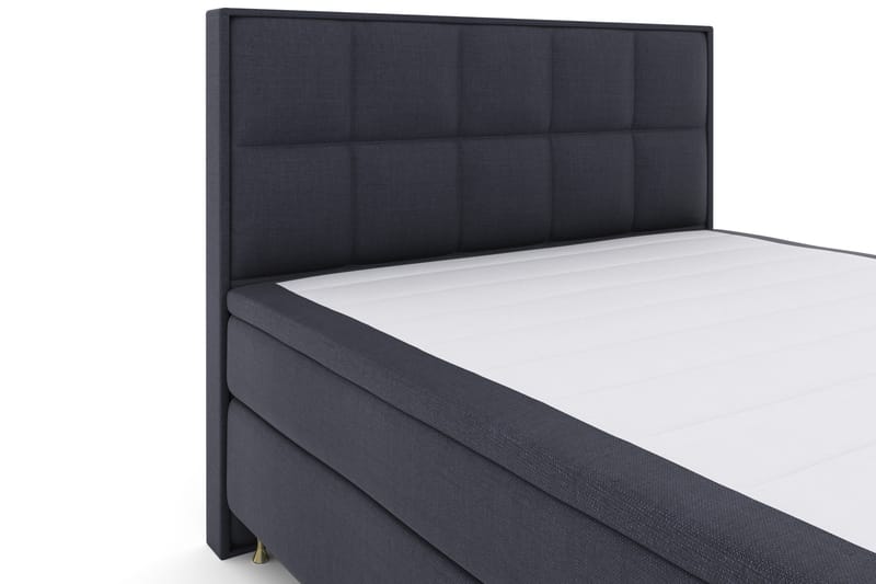 Select No 4 Komplett Sängpaket 180x200 Fast - Blå/Guld - Komplett sängpaket - Kontinentalsäng - Dubbelsäng