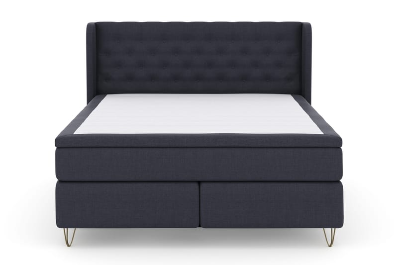 Select No 4 Komplett Sängpaket 180x200 Fast - Blå/Metall V-form - Möbler - Säng - Kontinentalsäng