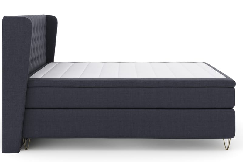 Select No 4 Komplett Sängpaket 180x200 Fast - Blå/Metall V-form - Möbler - Säng - Komplett sängpaket
