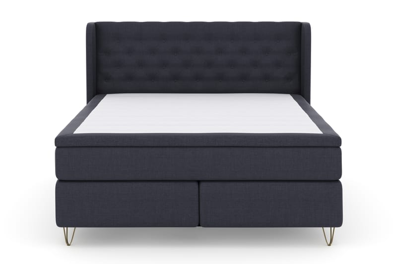 Select No 4 Komplett Sängpaket 180x200 Fast - Blå/Metall V-form - Möbler - Säng - Komplett sängpaket
