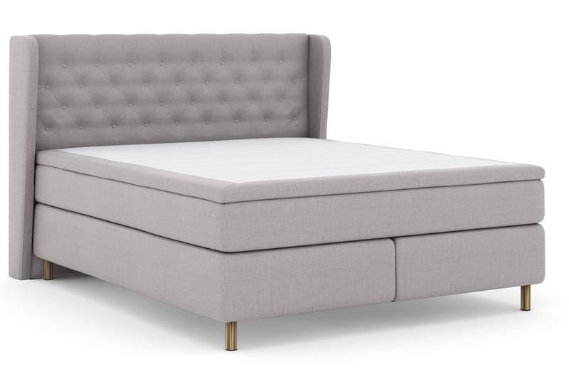 Select No 4 Komplett Sängpaket 180x200 Fast - Ljusgrå/Koppar - Möbler - Säng - Komplett sängpaket