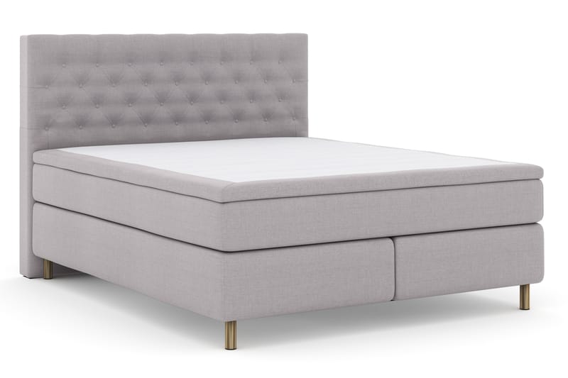 Select No 4 Komplett Sängpaket 180x200 Fast - Ljusgrå/Koppar - Möbler - Säng - Komplett sängpaket