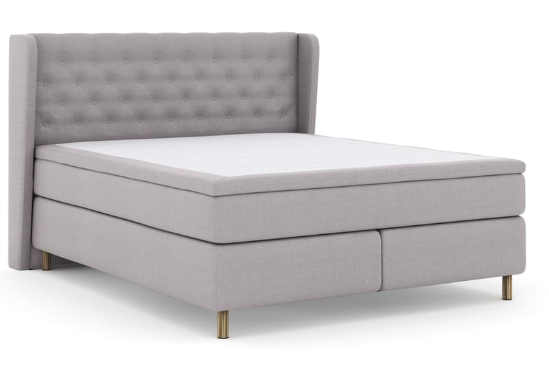 Select No 4 Komplett Sängpaket 180x200 Fast - Ljusgrå/Koppar - Möbler - Säng - Kontinentalsäng
