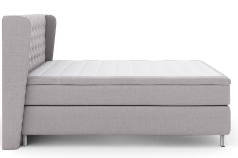 Select No 4 Komplett Sängpaket 180x200 Fast - Ljusgrå/Metall - Möbler - Säng - Komplett sängpaket