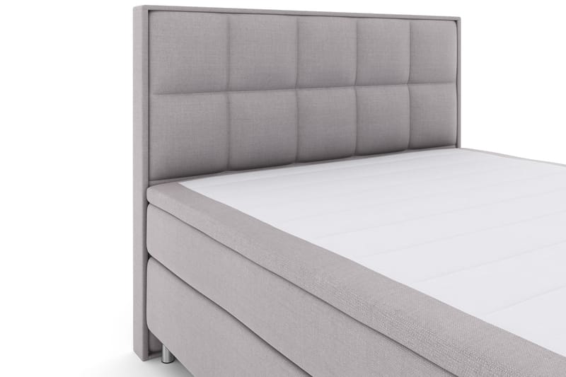 Select No 4 Komplett Sängpaket 180x200 Fast - Ljusgrå/Metall - Komplett sängpaket - Kontinentalsäng - Dubbelsäng