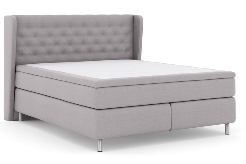 Select No 4 Komplett Sängpaket 180x200 Fast - Ljusgrå/Metall - Möbler - Säng - Komplett sängpaket