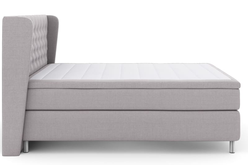 Select No 4 Komplett Sängpaket 180x200 Fast - Ljusgrå/Metall - Möbler - Säng - Kontinentalsäng