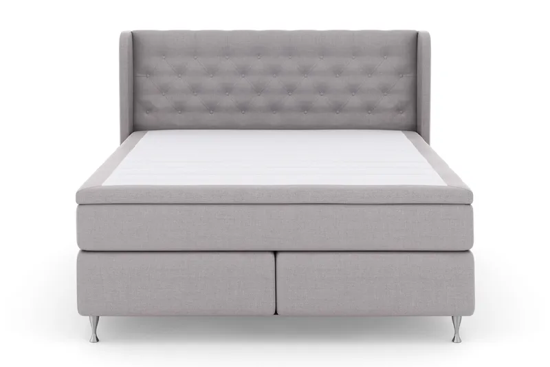 Select No 4 Komplett Sängpaket 180x200 Fast - Ljusgrå/Silver - Möbler - Säng - Kontinentalsäng