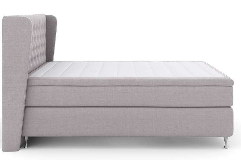 Select No 4 Komplett Sängpaket 180x200 Fast - Ljusgrå/Silver - Möbler - Säng - Komplett sängpaket