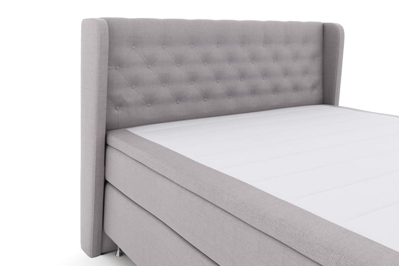 Select No 4 Komplett Sängpaket 180x200 Fast - Ljusgrå/Silver - Möbler - Säng - Komplett sängpaket