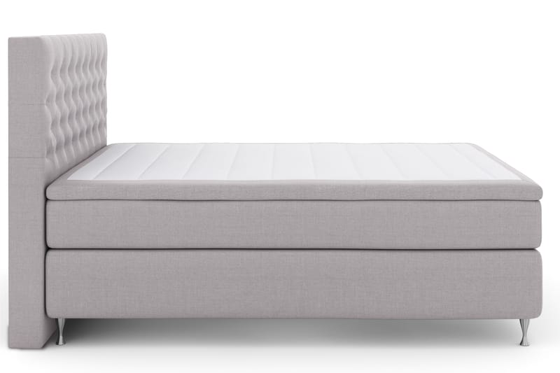 Select No 4 Komplett Sängpaket 180x200 Fast - Ljusgrå/Silver - Möbler - Säng - Komplett sängpaket
