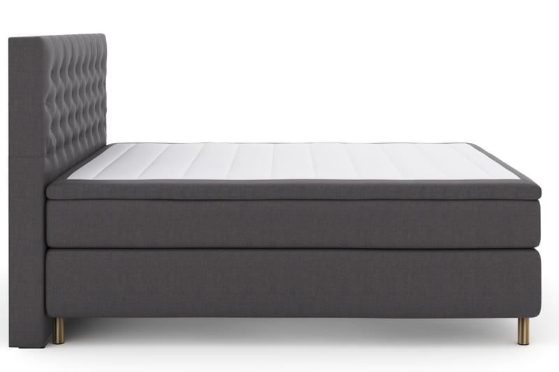 Select No 4 Komplett Sängpaket 180x200 Fast - Mörkgrå/Koppar - Möbler - Säng - Komplett sängpaket