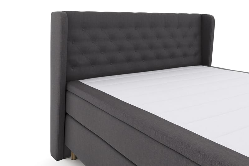 Select No 4 Komplett Sängpaket 180x200 Fast - Mörkgrå/Koppar - Möbler - Säng - Komplett sängpaket