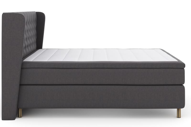 Select No 4 Komplett Sängpaket 180x200 Fast - Mörkgrå/Koppar - Möbler - Säng - Komplett sängpaket