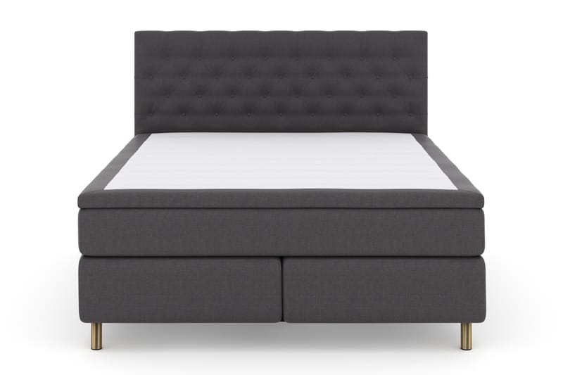 Select No 4 Komplett Sängpaket 180x200 Fast - Mörkgrå/Koppar - Möbler - Säng - Komplett sängpaket