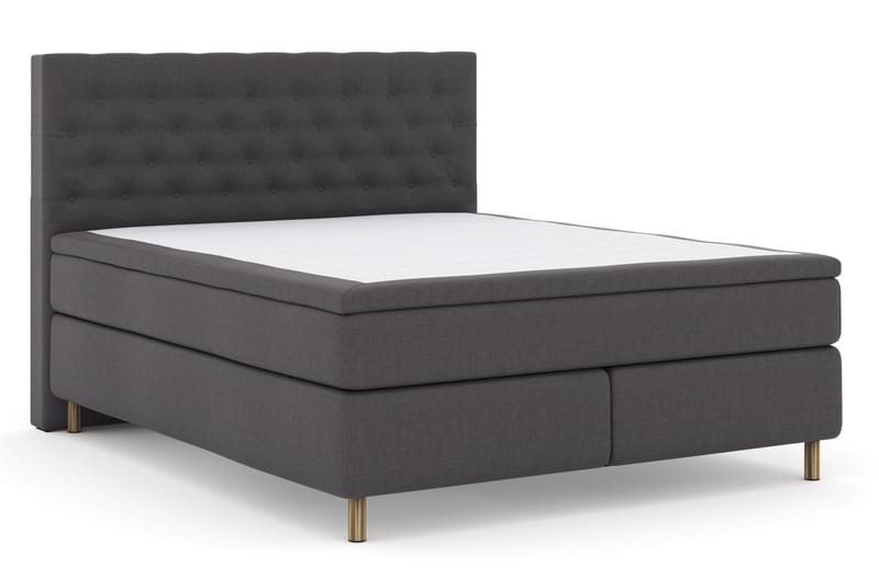Select No 4 Komplett Sängpaket 180x200 Fast - Mörkgrå/Koppar - Möbler - Säng - Komplett sängpaket