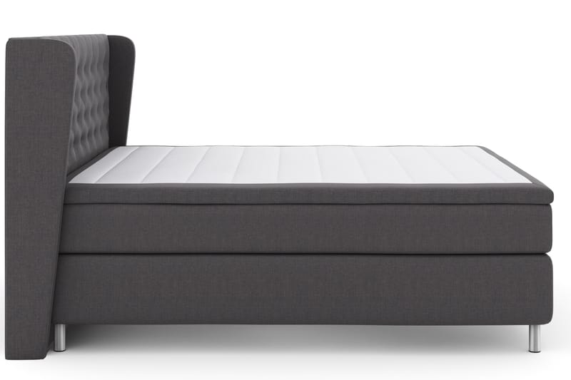 Select No 4 Komplett Sängpaket 180x200 Fast - Mörkgrå/Metall - Möbler - Säng - Komplett sängpaket