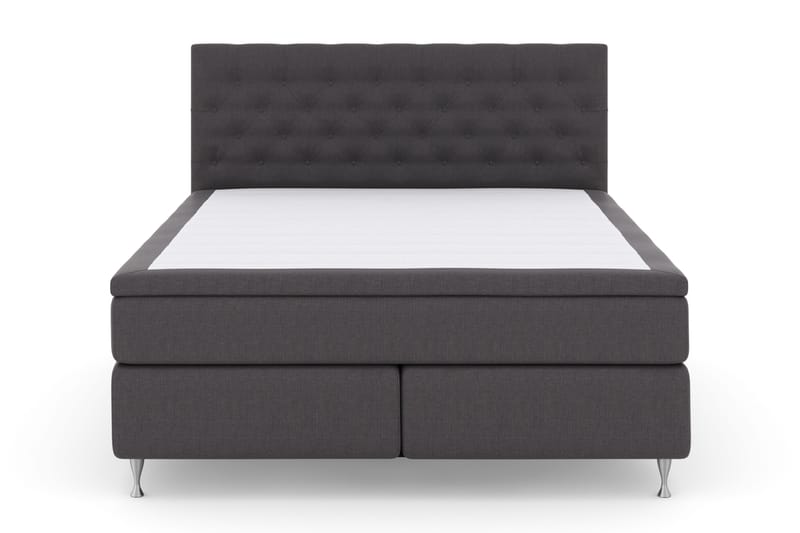 Select No 4 Komplett Sängpaket 180x200 Fast - Mörkgrå/Silver - Möbler - Säng - Kontinentalsäng