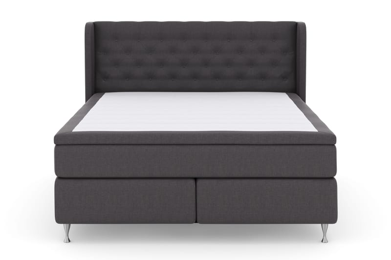 Select No 4 Komplett Sängpaket 180x200 Fast - Mörkgrå/Silver - Möbler - Säng - Kontinentalsäng