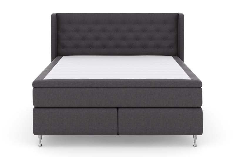 Select No 4 Komplett Sängpaket 180x200 Fast - Mörkgrå/Silver - Möbler - Säng - Komplett sängpaket