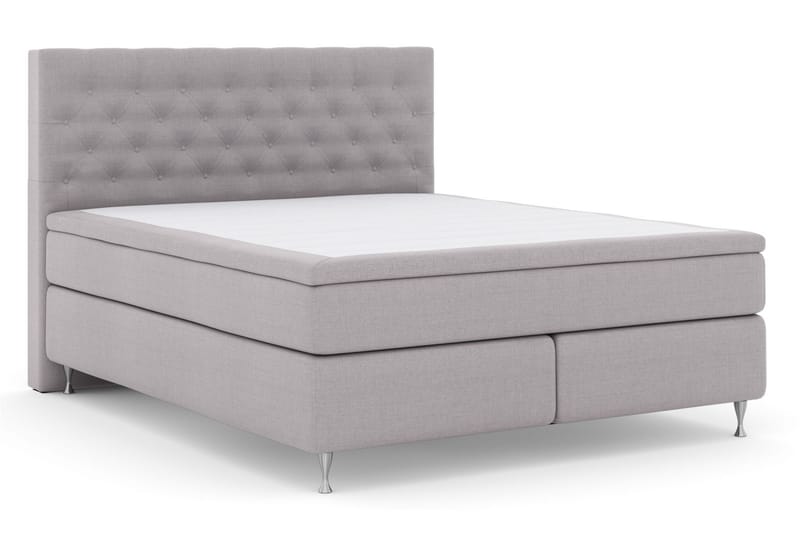 Select No 4 Komplett Sängpaket 180x200 Fast/Medium - Ljusgrå/Silver - Komplett sängpaket - Kontinentalsäng - Dubbelsäng
